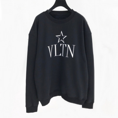 [발렌티노]Valentino 2020 Mm/Wm VLTN Logo Cotton Tshirts - 발렌티노 2020 남자 VLTN 로고 코튼 맨투맨 Val0338x.Size(s - xl).블랙