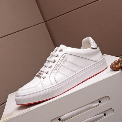 Philipp plein 2019 Mens Leather Sneakers  - 필립플레인 2019 남성용 레더 스니커즈 PPS0163,Size(240 - 270).화이트