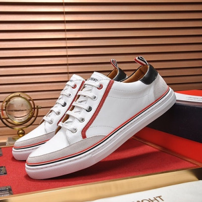 Thom Brown 2019 Mens Leather Sneakers - 톰브라운 2019 남성용 레더 스니커즈 THOMS0022,Size(240 - 270).화이트