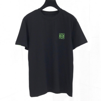 [로에베]Loewe 2020 Mm/Wm Logo Silket Short Sleeved Tshirts - 로에베 2020 남자 로고 실켓 반팔티 loe0161x.Size(s - 2xl).블랙