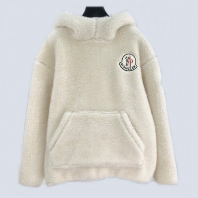 [몽클레어]Moncler 2020 Mens Logo Casual Flannel Hoodie - 몽클레어 2020 남성 로고 캐쥬얼 플란넬 후디 Moc01446x.Size(m - xl).화이트