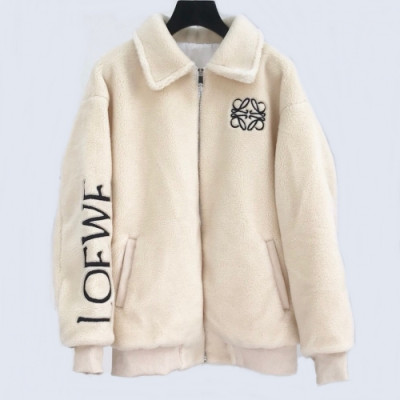 [로에베]Loewe 2020 Mens Logo Basic Flannel Down Jackets - 로에베 2020 남성 로고 베이직 플란넬 다운 자켓 Loe0164x.Size(s - xl).화이트