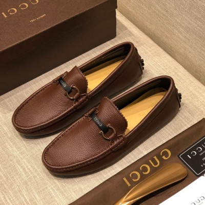 Gucci 2020 Mens Leather Loafer - 구찌 2020 남성용 레더 로퍼 GUCS0626,Size(240 - 280).브라운