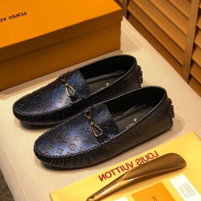 Louis Vuitton 2020 Mens Leather Loafer - 루이비통 2020 남성용 레더 로퍼 LOUS0538,Size(240 - 280).블루