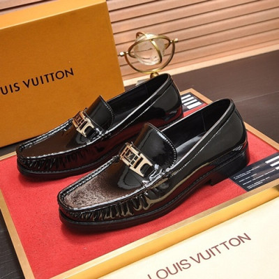 Louis Vuitton 2020 Mens Leather Loafer - 루이비통 2020 남성용 레더 로퍼 LOUS0539,Size(240 - 270).블랙