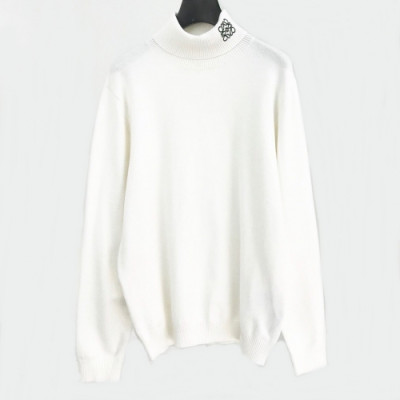 [로에베]Loewe 2020 Mm/Wm Logo Turtle-neck Sweaters - 로에베 2020 남자 로고 터틀넥 스웨터 Loe0166x.Size(m - 3xl).화이트