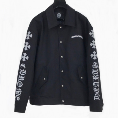 [크롬하츠]Chrome Hearts 2020 Mens Logo Casual Down Jackets - 크롬하츠 2020 남성 로고 캐쥬얼 다운 자켓 Chr0104x.Size(s - l).블랙