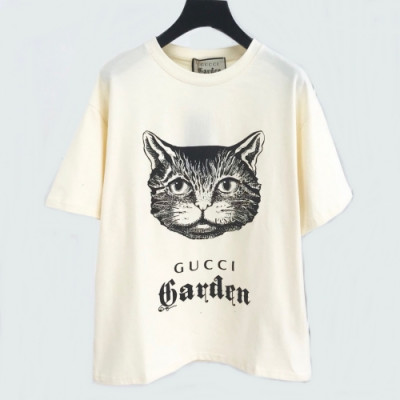 [매장판]Gucci 2020 Mm/Wm Logo Cotton Short Sleeved Tshirts - 구찌 2020 남자 로고 코튼 반팔티 Guc02149x.Size(xs - l).화이트