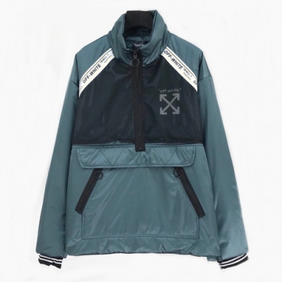 [오프화이트]Off-white 2020 Mens Logo Casual Down Out-wear - 오프화이트 2020 남성 로고 캐쥬얼 다운 아웃웨어 Off0357x.Size(m - 3xl).블루