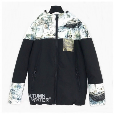 [오프화이트]Off-white 2020 Mens Logo Casual Duck Down Jackets - 오프화이트 2020 남성 로고 캐쥬얼 덕다운 재킷 Off0359x.Size(m - 3xl).블랙