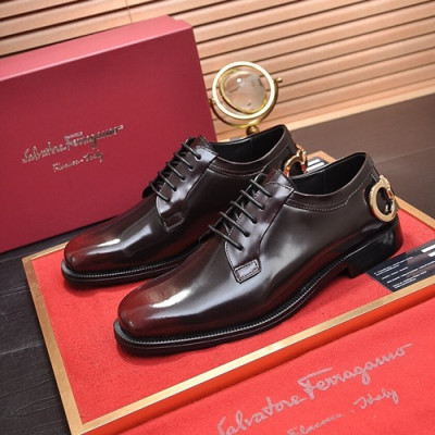 Ferragamo 2020 Mens Leather Oxford Shoes - 페라가모 2020 남성용 레더 옥스퍼드 슈즈 FGMS0169,Size(240 - 270).블랙