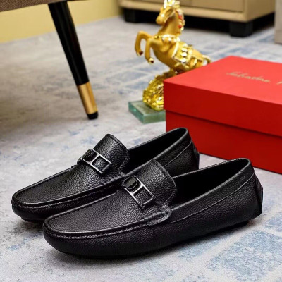 Ferragamo 2023 Mens Leather Loafer - 페라가모 2023 남성용 레더 로퍼 FGMS0175 ,Size(240 - 275).블랙