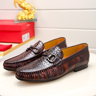 Ferragamo  2020 Mens Leather Loafer - 페라가모 2020 남성용 레더 로퍼 FGMS0176 ,Size(240 - 275).다크와인