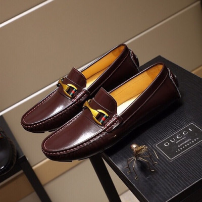 Gucci 2020 Mens Leather Loafer - 구찌 2020 남성용 레더 로퍼 GUCS0706,Size(240 - 270).레드브라운