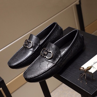 Ferragamo  2020 Mens Leather Loafer - 페라가모 2020 남성용 레더 로퍼 FGMS0190 ,Size(240 - 270).블랙