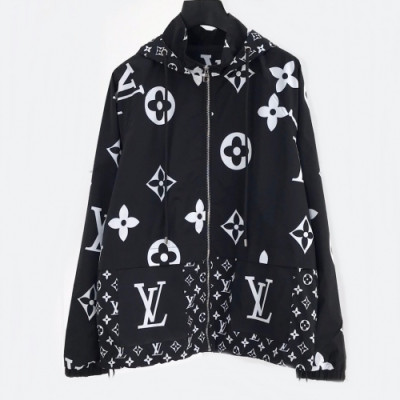 [루이비통]Louis vuitton 2020 Mens Logo Windproof Jackets- 루이비통 2020 남성 로고 방풍 자켓 Lou01665x.Size(m - 4xl).블랙