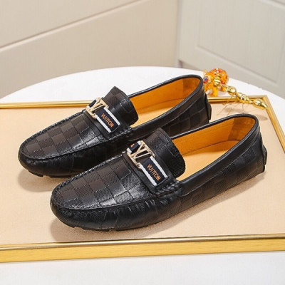 Louis Vuitton 2020 Mens Leather Loafer - 루이비통 2020 남성용 레더 로퍼 LOUS0625,Size(240 - 270).블랙