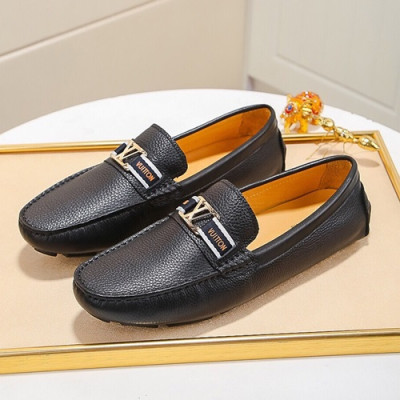 Louis Vuitton 2020 Mens Leather Loafer - 루이비통 2020 남성용 레더 로퍼 LOUS0627,Size(240 - 270).블랙