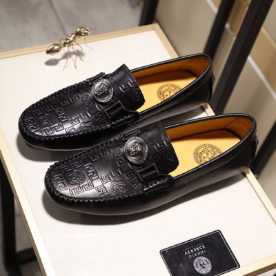 Versace  2020 Mens Leather Loafer - 베르사체 2020 남성용 레더 로퍼  VERS0316,Size(240 - 270).블랙