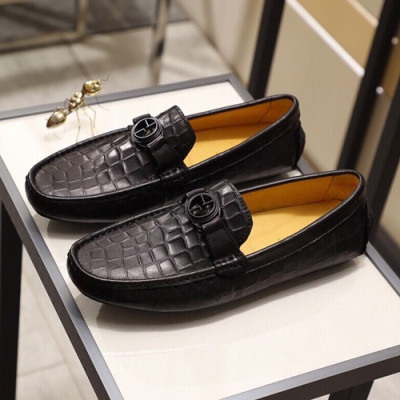 Armani 2020 Mens Leather Loafer - 알마니 2020 남성용 레더 로퍼 ARMS0151.Size (240 - 270).블랙