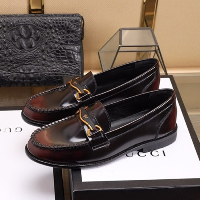 Gucci 2020 Mens Leather Loafer - 구찌 2020 남성용 레더 로퍼 GUCS0725,Size(240 - 270).브라운