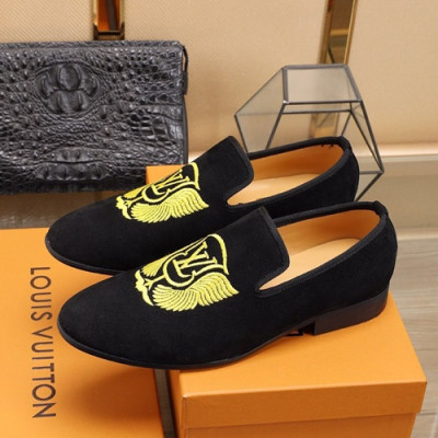 Louis Vuitton 2020 Mens Leather Loafer - 루이비통 2020 남성용 레더 로퍼 LOUS0665,Size(240 - 270).블랙