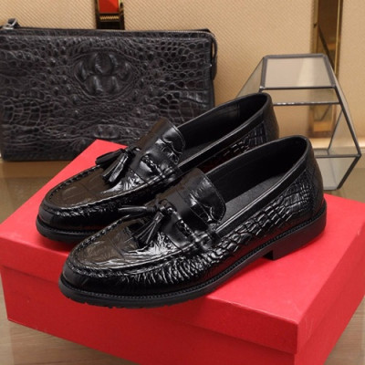 Ferragamo  2020 Mens Leather Loafer - 페라가모 2020 남성용 레더 로퍼 FGMS0209 ,Size(240 - 270).블랙