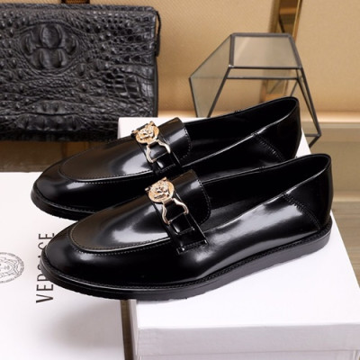 Versace  2020 Mens Leather Loafer - 베르사체 2020 남성용 레더 로퍼 VERS0326,Size(240 - 270).블랙