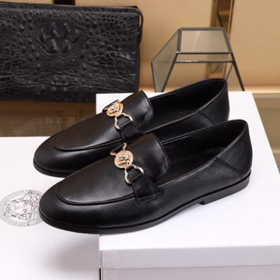 Versace  2020 Mens Leather Loafer - 베르사체 2020 남성용 레더 로퍼 VERS0327,Size(240 - 270).블랙