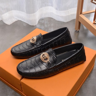 Versace  2020 Mens Leather Loafer - 베르사체 2020 남성용 레더 로퍼 VERS0332,Size(240 - 275).블랙