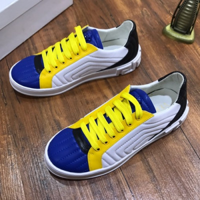 Versace 2020 Mens Leather Sneakers - 베르사체 2020 남성용 레더 스니커즈 VERS0346,Size (240 - 270).화이트+블루