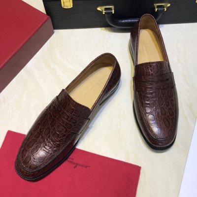 Ferragamo 2020 Mens Leather Loafer - 페라가모 2020 남성용 레더 로퍼 FGMS0225,Size(240 - 270).브라운