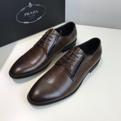 Prada 2020 Mens Leather Oxford Shoes - 프라다 2020 남성용 레더 옥스퍼드 슈즈,PRAS0287,Size(240 - 270).브라운