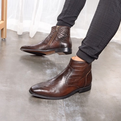 Ferragamo 2020 Mens Leather Boots - 페라가모 2020 남성용 레더 부츠,FGMS0227,Size(240 - 275).브라운