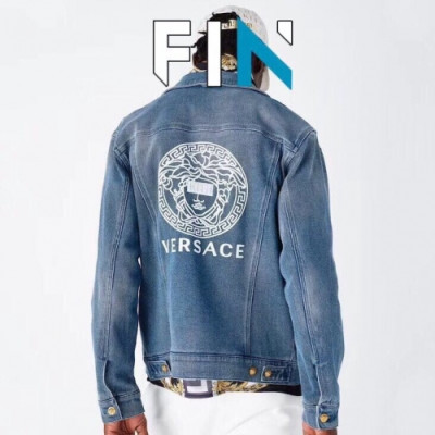 [베르사체]Versace 2020 Mens Casual Denim Jackets - 베르사체 2019 남성 캐쥬얼 데님 자켓 Ver0532x.Size(m - 2xl).블루