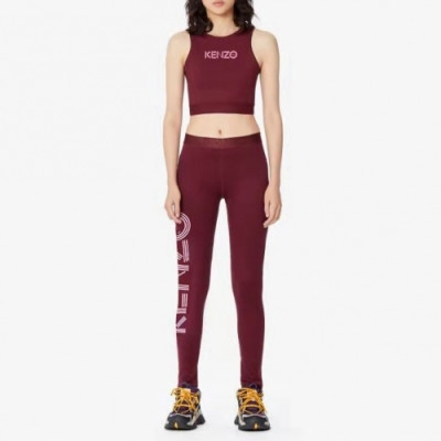 [겐조]Kenzo 2020 Womens Casual Training Sleeveless Clothes&Pants - 겐조 2020 여성 캐쥬얼 나시&팬츠 Ken0089x.Size(xs - m).버건디