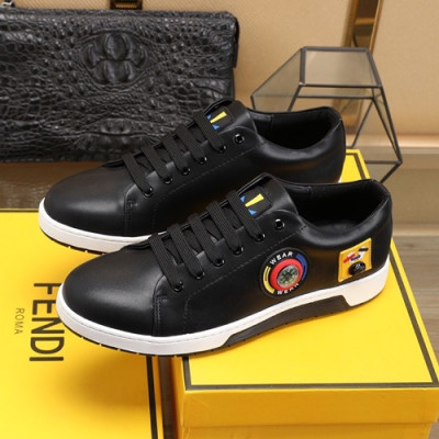 Fendi 2020 Mens Leather Sneakers - 펜디 2020 남성용 레더 스니커즈 FENS0284,Size(240 - 270).블랙