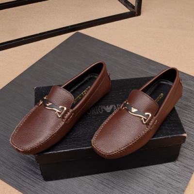 Armani 2020 Mens Leather Loafer - 알마니 2020 남성용 레더 로퍼 ARMS0188.Size (240 - 280).브라운