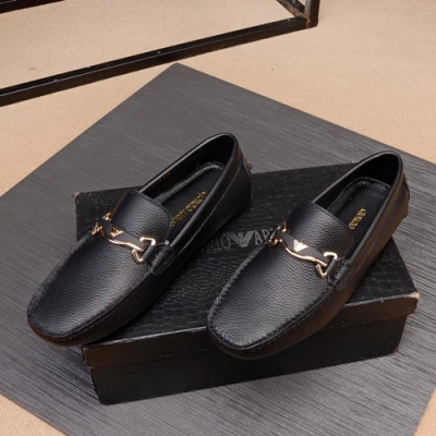 Armani 2020 Mens Leather Loafer - 알마니 2020 남성용 레더 로퍼 ARMS0190.Size (240 - 280).블랙