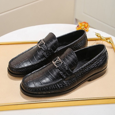 Louis Vuitton 2020 Mens Leather Loafer - 루이비통 2020 남성용 레더 로퍼 LOUS0738,Size(240 - 270).블랙