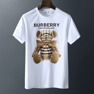 [버버리]Burberry 2020 Mm/Wm Logo Cotton Short Sleeved Tshirts - 버버리 2020 남자 로고 코튼 반팔티 Bur02121x.Size(m - 3xl).화이트