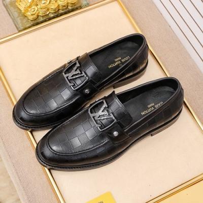 Louis Vuitton 2020 Mens Leather Loafer - 루이비통 2020 남성용 레더 로퍼 LOUS0765,Size(240 - 270).블랙