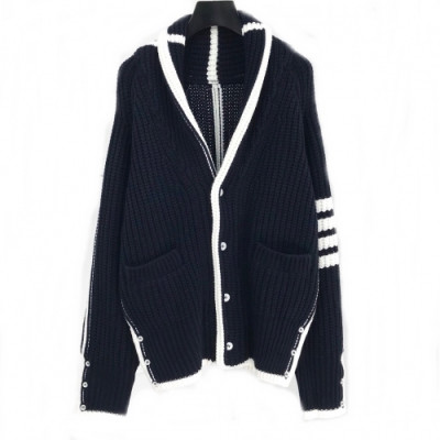 [톰브라운]Thom Browne 2020 Mens Classic V-neck Knit Cardigan - 톰브라운 2020 남성 클래식 브이넥 니트 가디건 Thom0523x.Size(s - xl).네이비