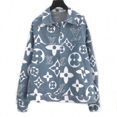 [루이비통]Louis vuitton 2020 Mens Logo Casual Denim Jackets- 루이비통 2020 남성 로고 캐쥬얼 데님 자켓 Lou01689x.Size(m - 3xl).스카이블루