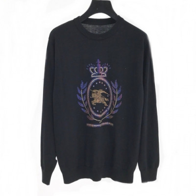 [버버리]Burberry 2020 Mm/Wm Vintage Crew-neck Sweaters - 버버리 2020 남자 빈티지 크루넥 스웨터 Bur02128x.Size(m - 3xl).블랙