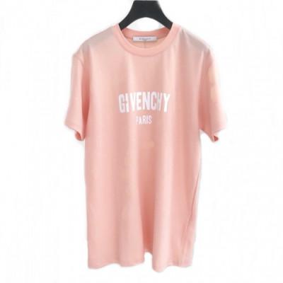 [지방시]Givenchy 2020 Mm/Wm Logo Cotton Crew-neck Short Sleeved Tshirts - 지방시 2020 남성 로고 코튼 크루넥 반팔티 Giv0330x.Size(2xs - l). 핑크