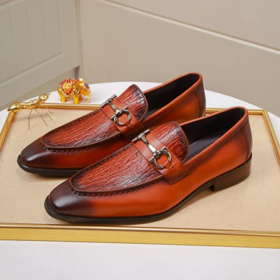 Ferragamo  2020 Mens Leather Loafer - 페라가모 2020 남성용 레더 로퍼 FGMS0280 ,Size(240 - 270).오렌지브라운