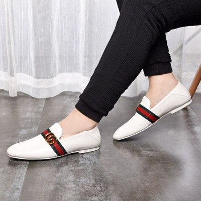 Gucci 2020 Mens Leather Loafer - 구찌 2020 남성용 레더 로퍼 GUCS0852,Size(240 - 270).화이트