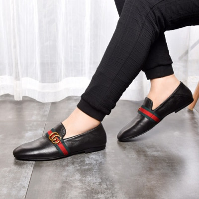 Gucci 2020 Mens Leather Loafer - 구찌 2020 남성용 레더 로퍼 GUCS0853,Size(240 - 270).블랙