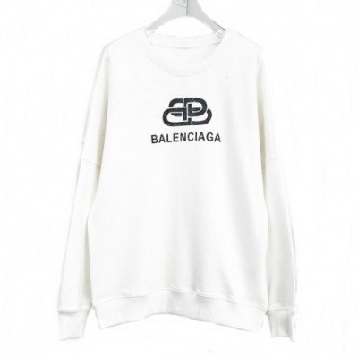 [발렌시아가]Balenciaga 2020 Mens Logo Crew-neck Cotton Tshirts - 발렌시아가 2020 남성 로고 크루넥 코튼 맨투맨 Bal0516x.Size(s - 2xl).화이트